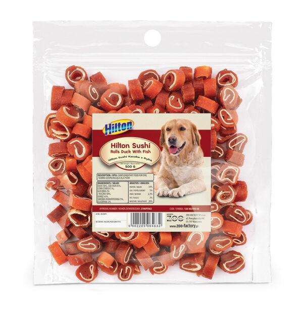 Hundegodbidder Hilton Sushi Rolls – and med fisk, 500 g billede