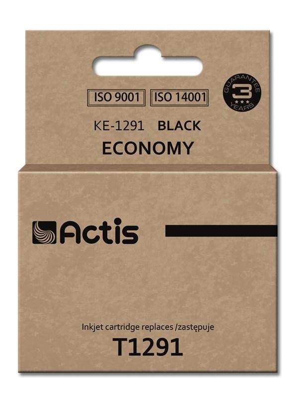 Blækpatron sort – Actis KE-1291 til Epson T1291, standard, 18 ml billede