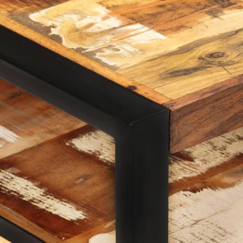 Sofabord 120x60x40 cm massivt genbrugstræ