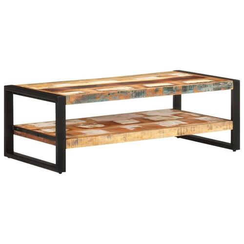Sofabord 120x60x40 cm massivt genbrugstræ