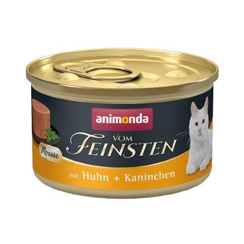 Vådfoder til kat – Animonda Vom Feinsten Mousse kylling & kanin, 85 g billede