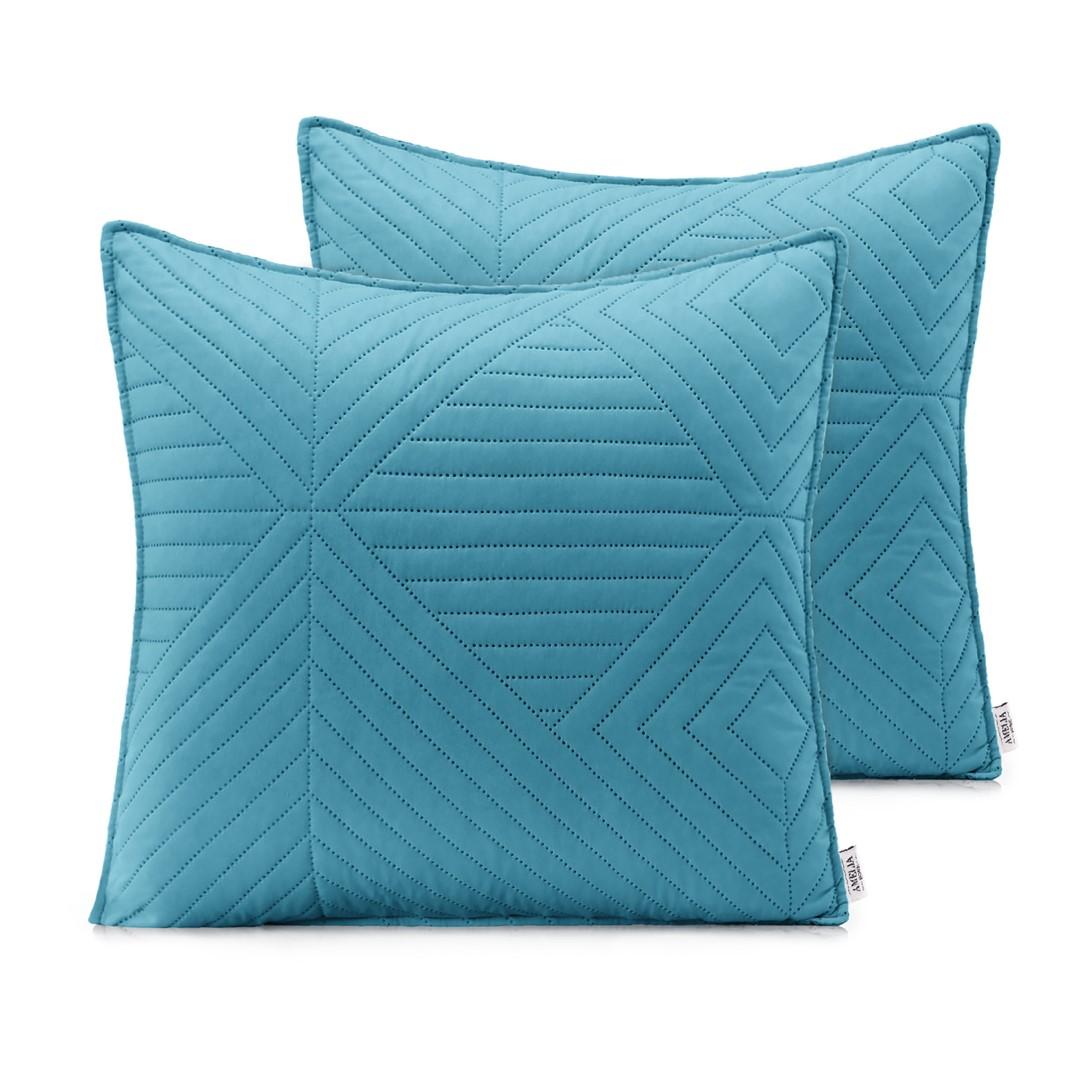 Pudebetræk 45x45 - RESTILO Softa, himmelblå mikrofiber, 2 stk. billede