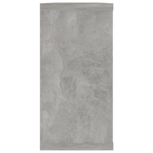 Væghylder 6 stk. 100x15x30 cm kube konstrueret træ betongrå