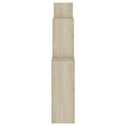 Vægreol 80x15x78,5 cm konstrueret træ sonoma-eg