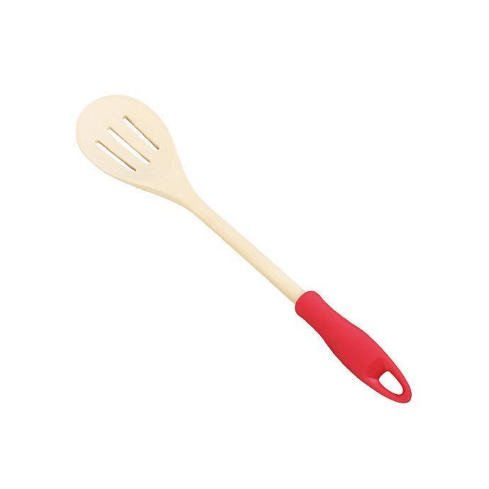 Madlavningsske med riller 33 cm - Tescoma Woody, rød billede