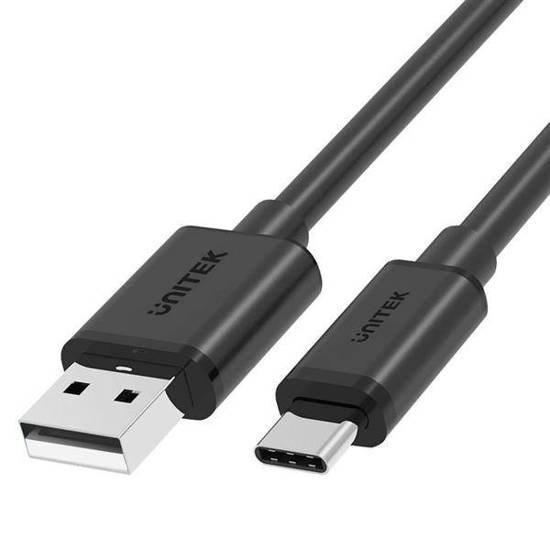 USB-C kabel 2 m – UNITEK C14068BK (USB-A til USB-C) billede