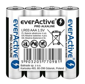 AAA batterier alkaline - everActive Pro, 4 stk. billede