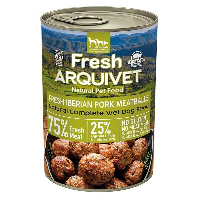 Hundefoder vådfoder ARQUIVET – Fresh iberiske svinekødboller 400 g billede