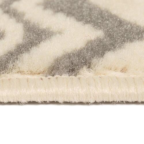 Moderne tæppe traditionelt design 80 x 150 cm beige/grå