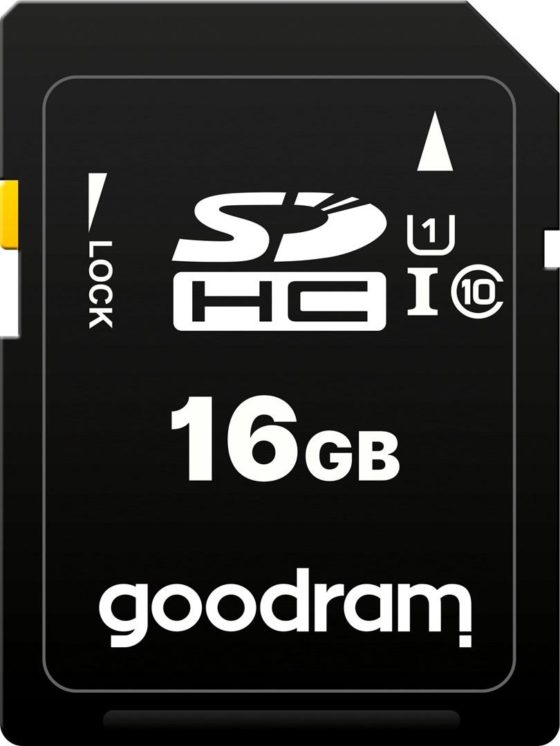 Hukommelseskort SDHC 16 GB Class 10 UHS‑I – Goodram billede