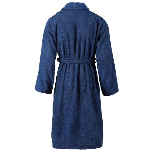 Frottebadekåbe unisex 100 % bomuld marineblå XL