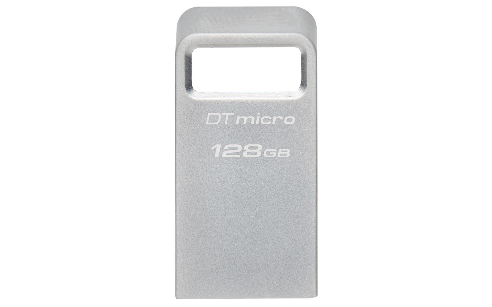 Kingston Technology Datatraveler 128 Gb Micro 200mb/s Metal Usb 3.2 Gen 1 128gb Usb-a Sølv