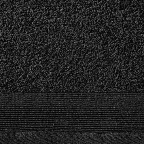 Saunahåndklæder 5 stk. bomuld 450 gsm 80x200 cm sort