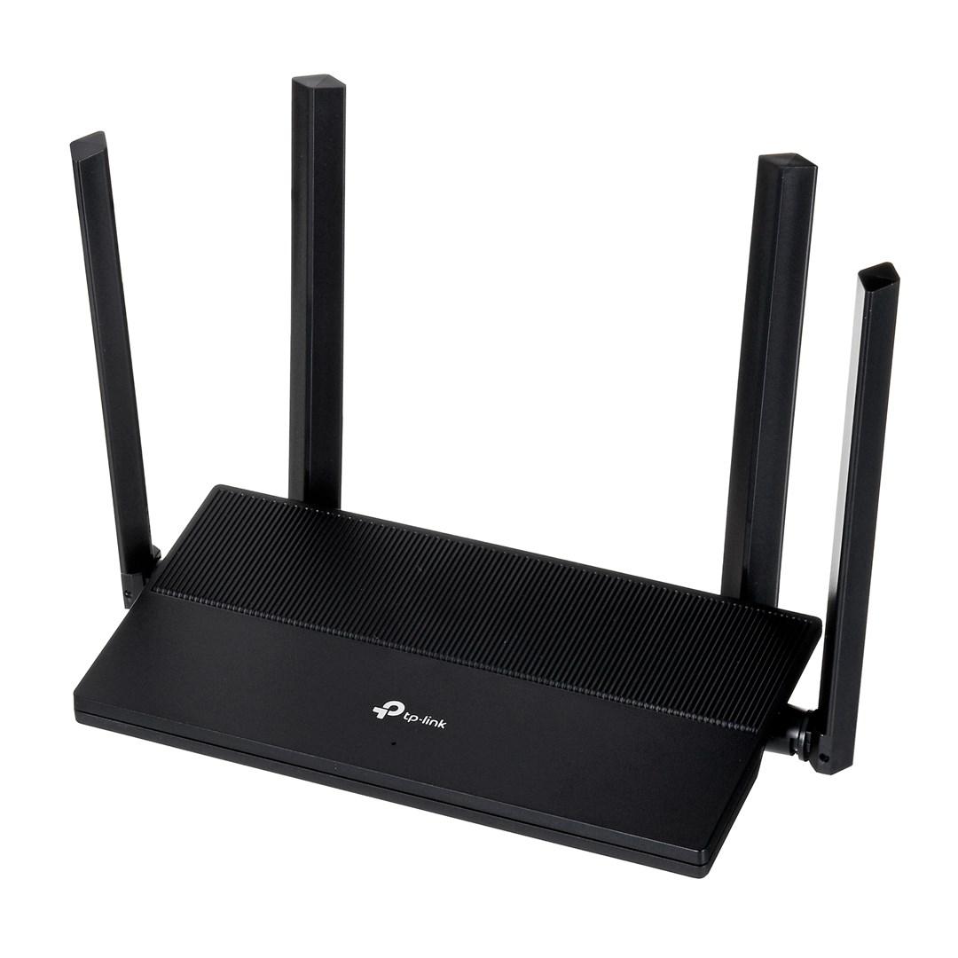WiFi 6 router TP-Link EX141 – dual-band, Gigabit, sort