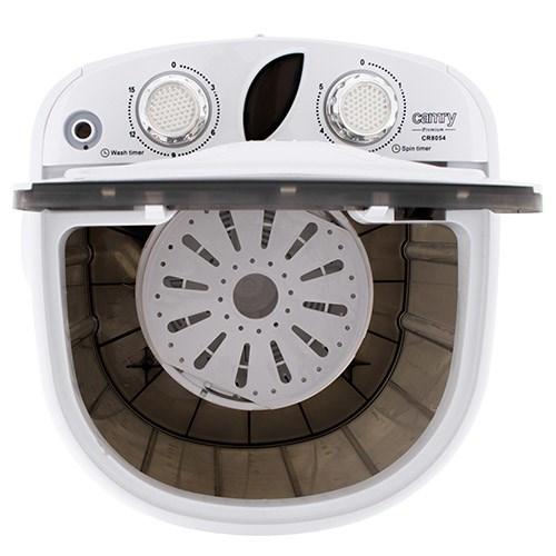 Vaskemaskine topbetjent 3 kg - Camry Premium CR 8054, brun/hvid billede