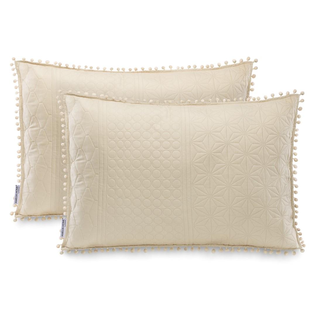 Pudebetræk 50x70 beige - AmeliaHome Meadore billede