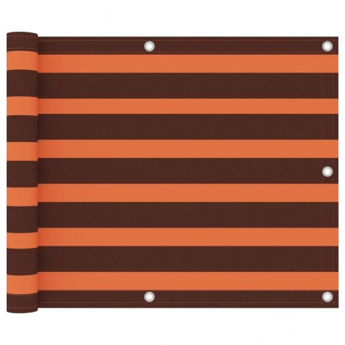 Altanafskærmning 75×300 cm i oxfordstof - orange/brun