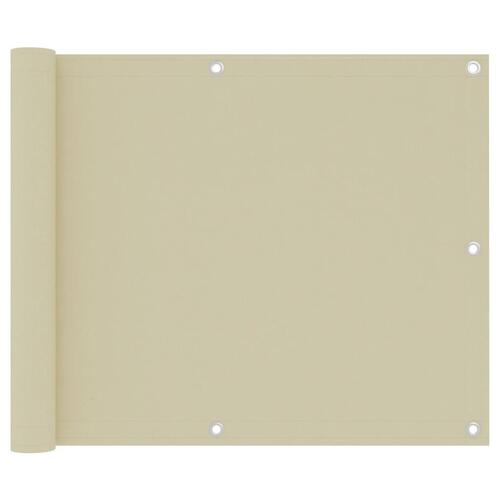 Altanafskærmning 75x300 cm oxfordstof cremefarvet