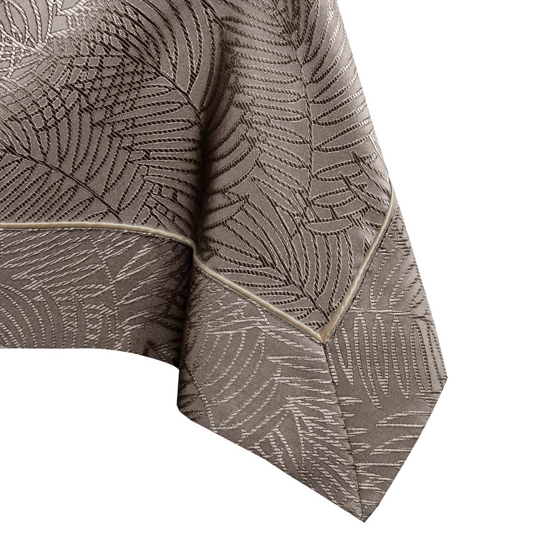 Dug brun 110×110 cm Gaia fra AmeliaHome - præget plantemønster billede