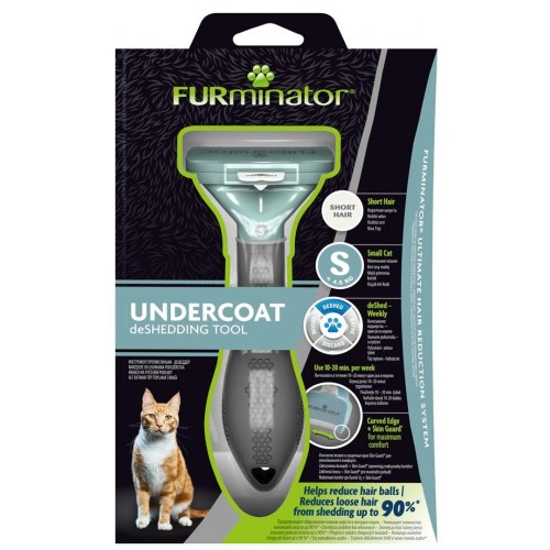 Kattebørste mod fældning FURminator - langpelset kat, str. S