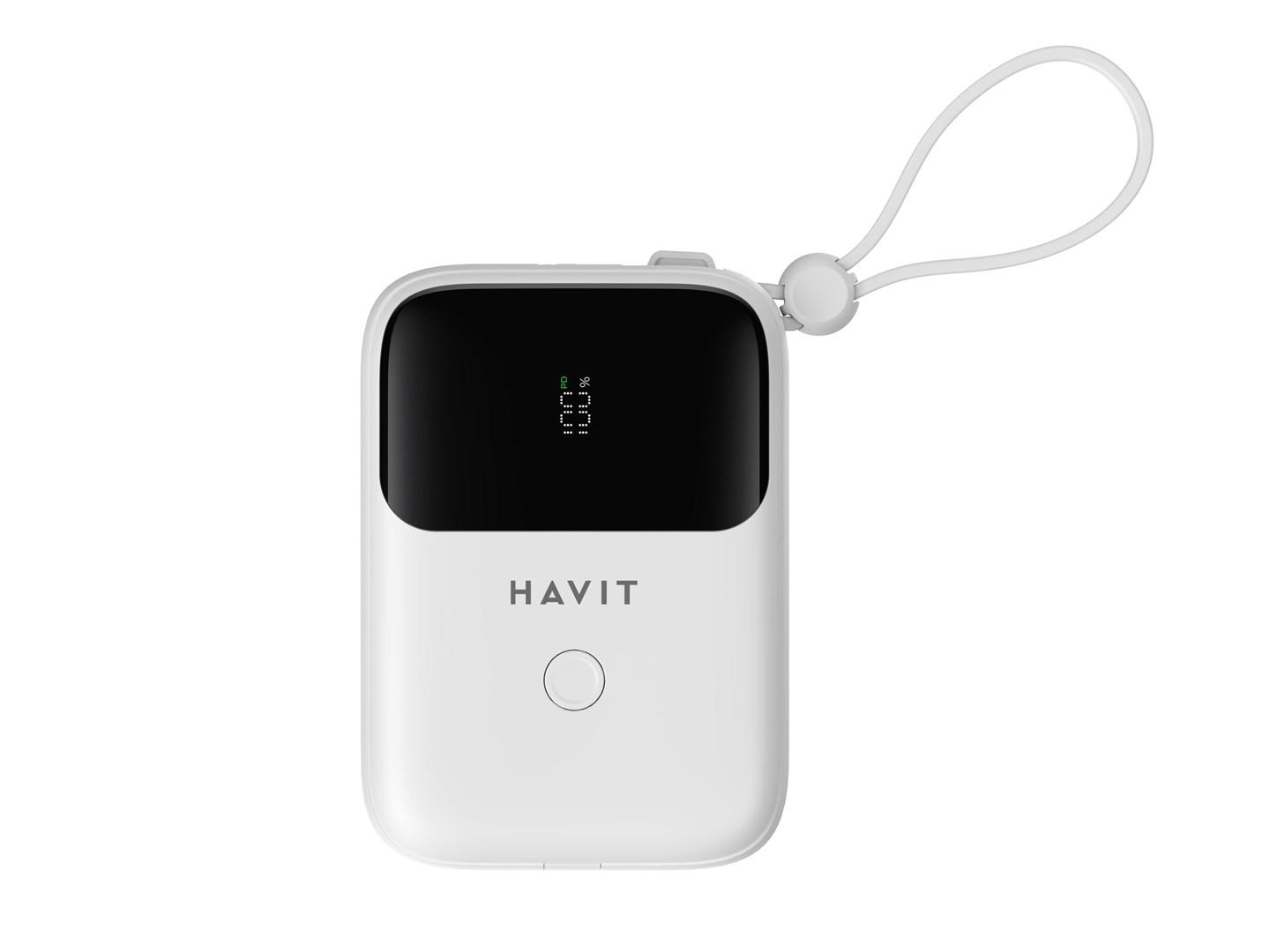 Powerbank Havit PB5215 10.000 mAh – hvid billede