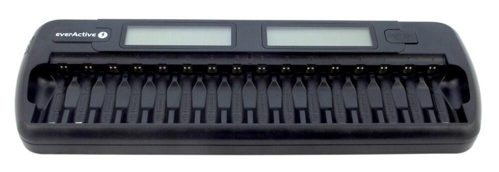 Batterioplader everActive NC-1600 – 16 slots til AA/AAA/C/D billede