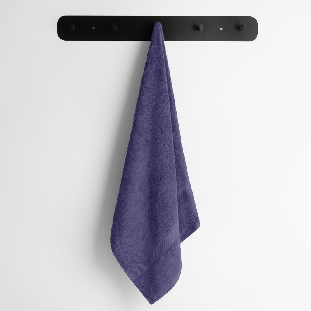 Håndklæde 70x140 cm - Bamby, violet bomuld/bambus billede