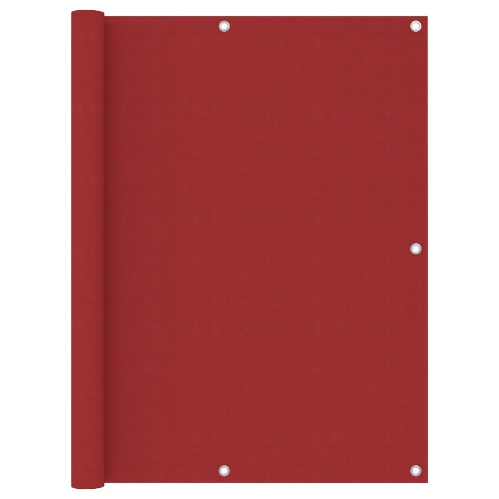 Altanafskærmning 120x500 cm oxfordstof rød billede