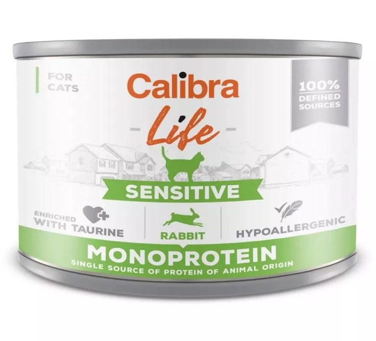 VÃ¥dfoder til kat - Calibra Life Sensitive Kanin 200 g billede