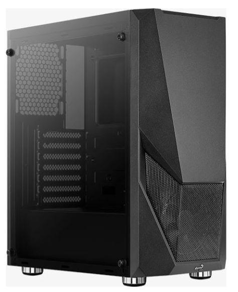 PC kabinet Aerocool Zauron FRGB, midi tower, sort billede