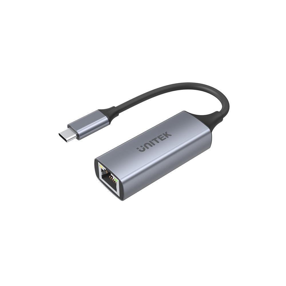USB-C til Ethernet adapter - UNITEK U1312A, grå, 0,5 m billede