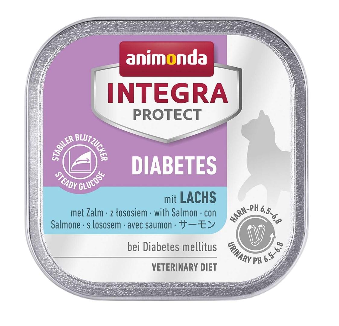 Vådfoder til kat – animonda Integra Protect Diabetes Laks 100 g billede