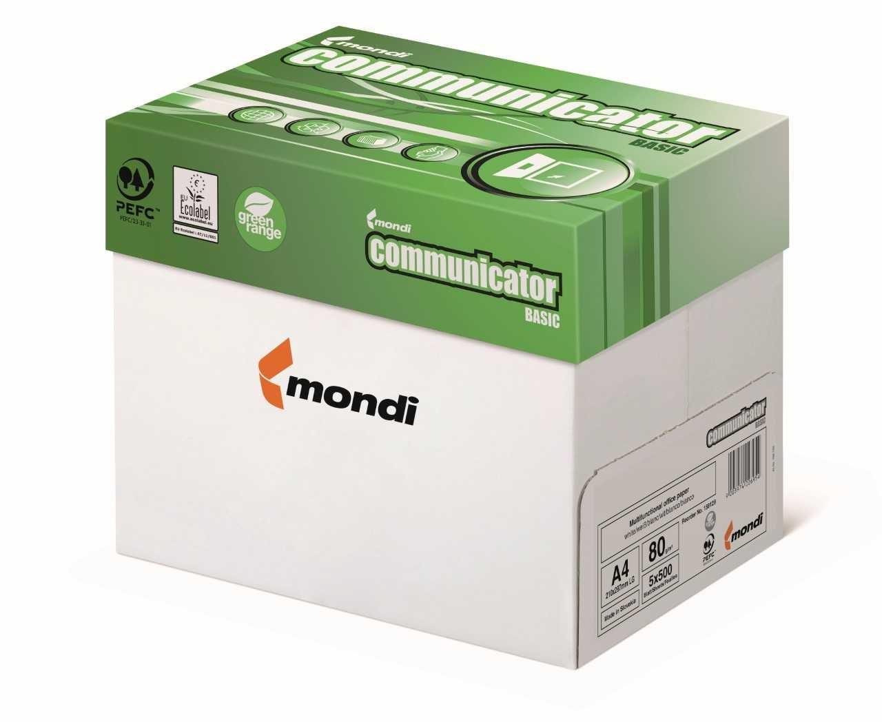 Kopipapir A4 80 g/m² - Igepa Mondi Communicator Basic, 500 ark, hvid billede