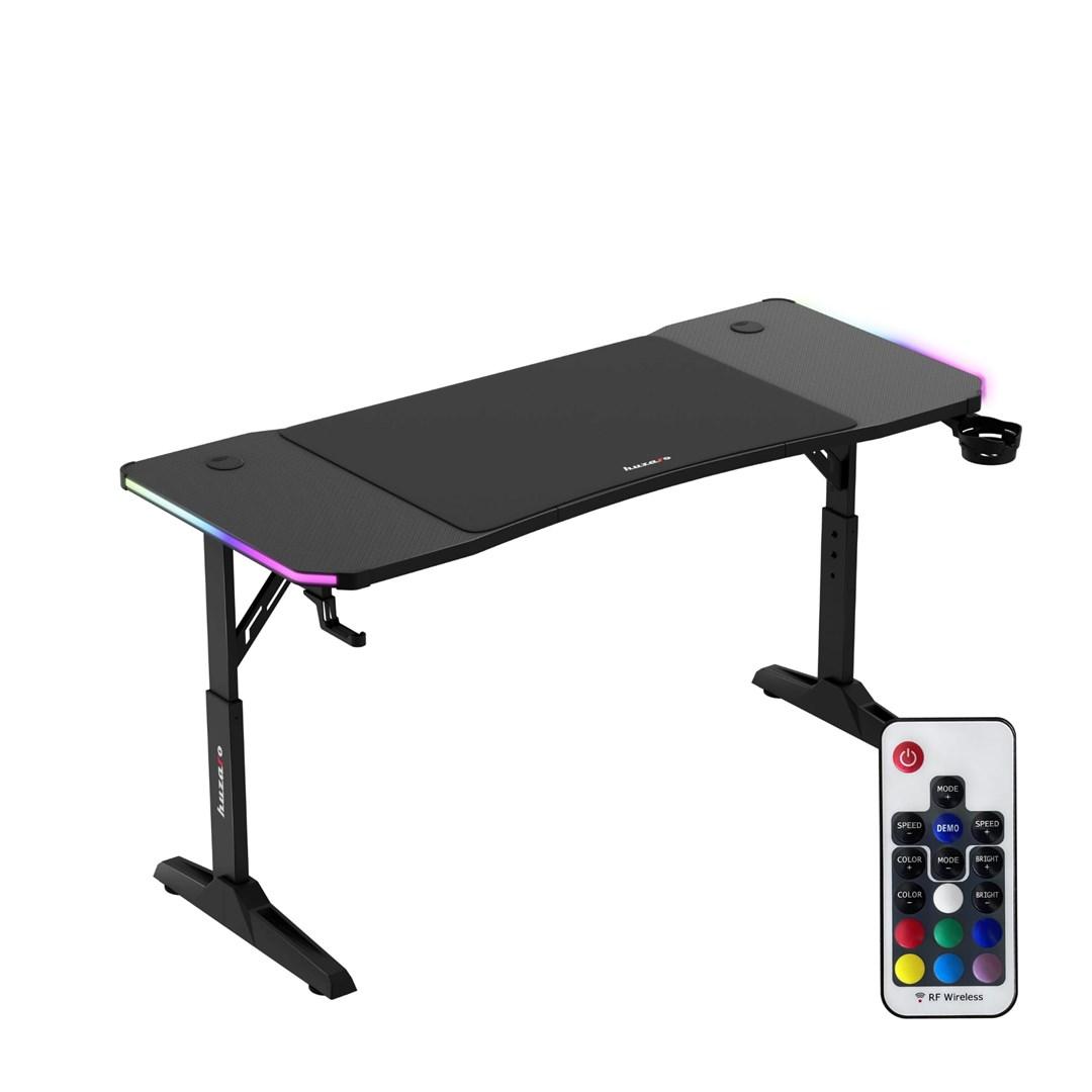Gamingbord Huzaro Hero 3.6 RGB – sort, højdejusterbart billede