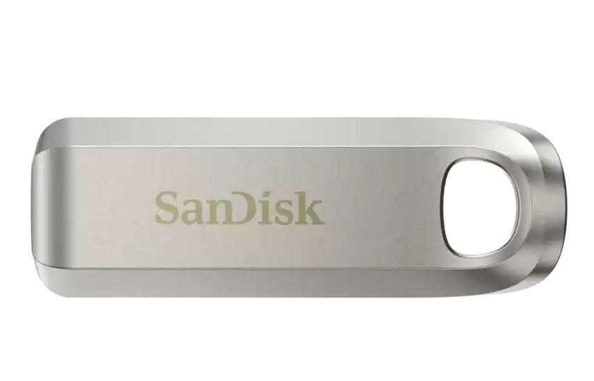USB stik SanDisk Ultra Luxe USB-C 256 GB, USB 3.2 Gen 1, sølv billede