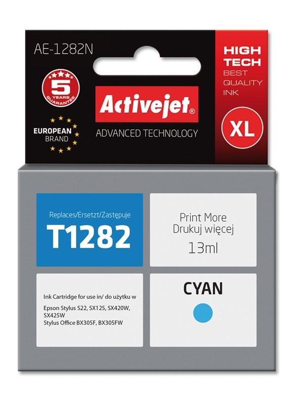 Blækpatron til Epson – Activejet AE-1282N T1282 XL cyan 13 ml billede