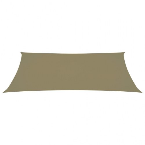 Solsejl 2x5 m rektangulær oxfordstof beige