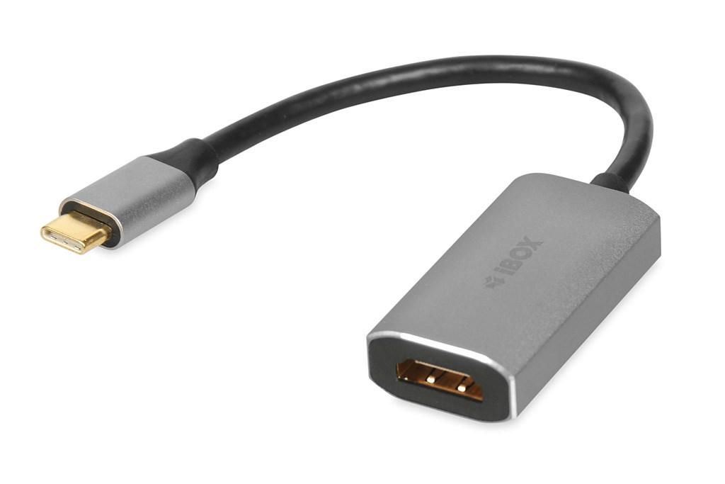 USB-C til HDMI adapter – iBox IACF4K, sølv billede