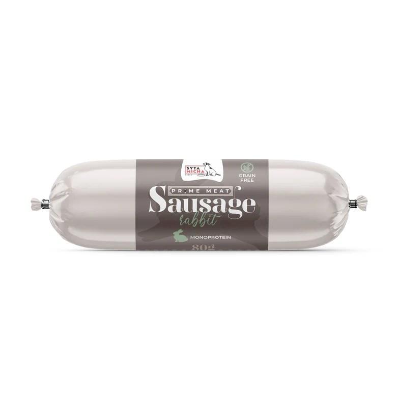 Hundegodbid SYTA MICHA Prime Meat Pølse – Kanin 80 g billede