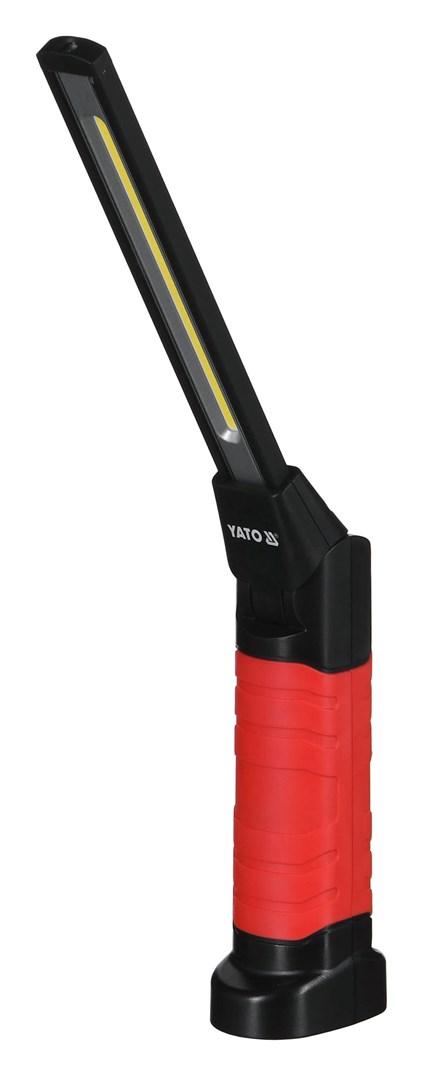 Arbejdslampe LED 8 W - YATO YT-08518, sort, opladelig billede
