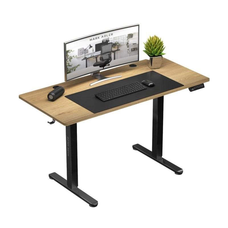 Hæve/sænkebord til gaming MARK ADLER Leader 7.0 – 120 × 60 cm, sort/bronze billede