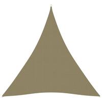 Solsejl 4x5x5 m oxfordstof trekantet beige