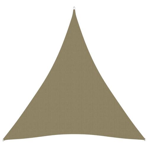 Solsejl 4x5x5 m oxfordstof trekantet beige
