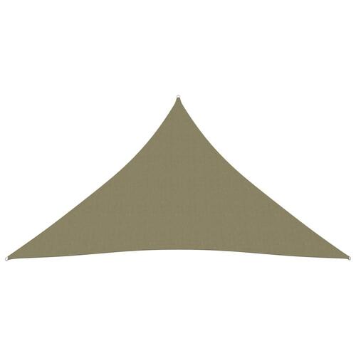 Solsejl 4x5x5 m oxfordstof trekantet beige