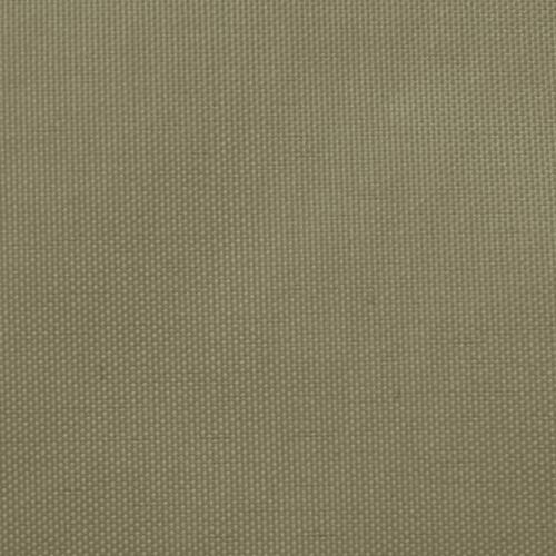 Solsejl 5x5x6 m trekantet oxfordstof beige