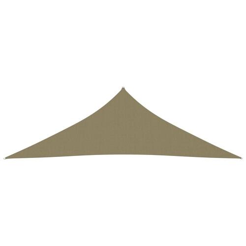 Solsejl 5x5x6 m trekantet oxfordstof beige