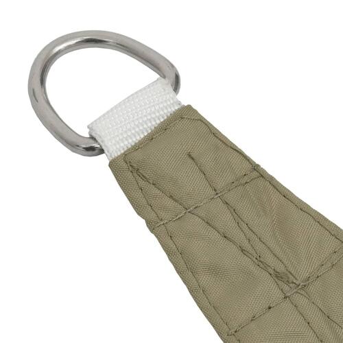 Solsejl 5x5x6 m trekantet oxfordstof beige