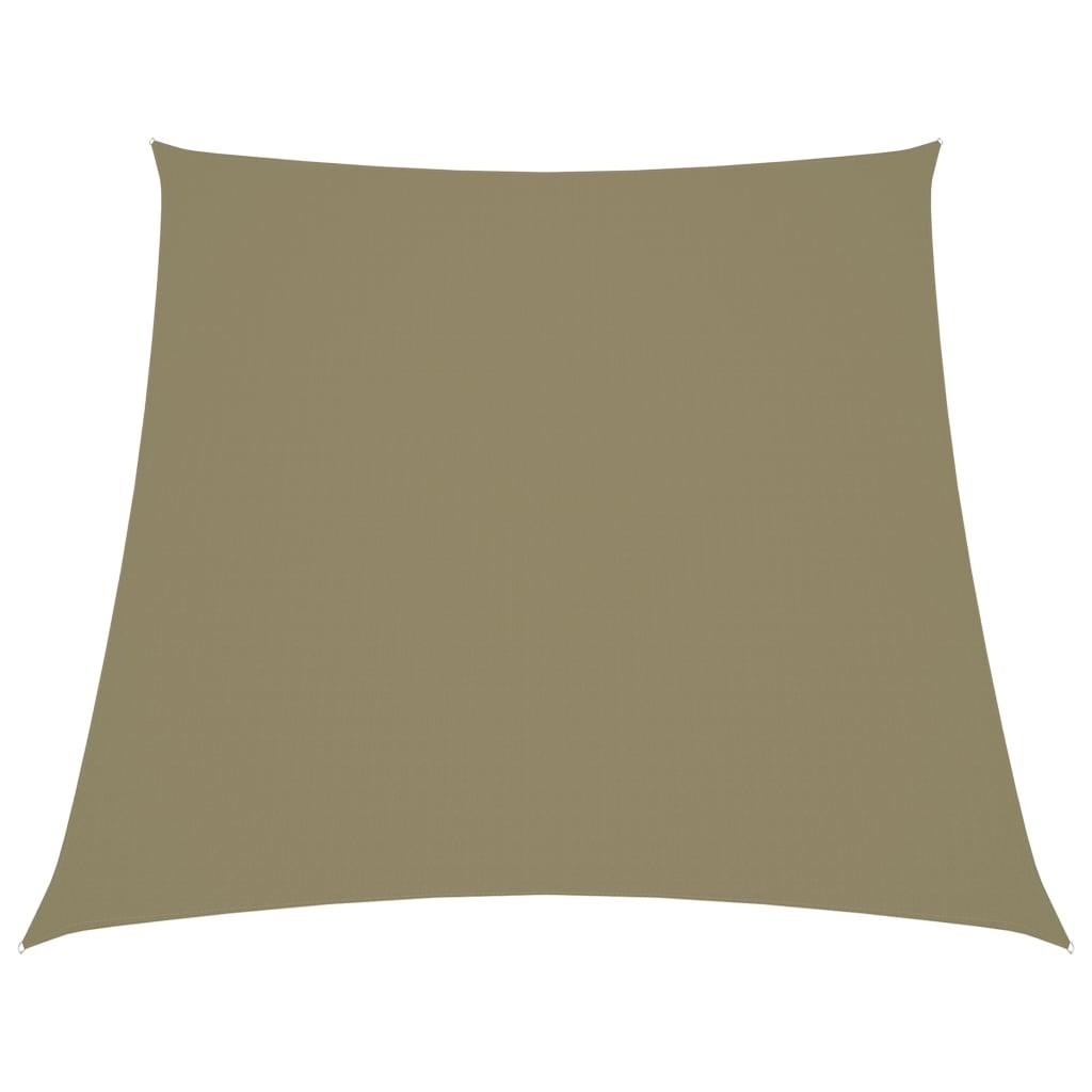 Solsejl 3/4x3 m oxfordstof trapezfacon beige