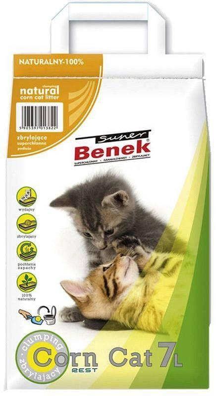 Kattegrus klumpende majs – Super Benek Corn Cat 7 l billede