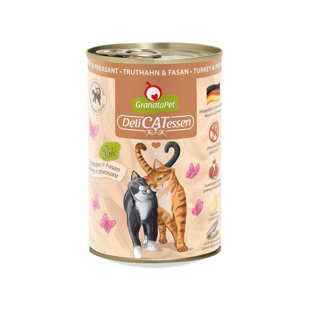 Vådfoder til kat – GranataPet DeliCATessen kalkun & fasan 400 g billede